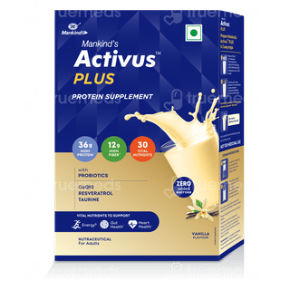 Activus Plus Vanilla Flavour Zero Added Sucrose Refill Powder 400Gm